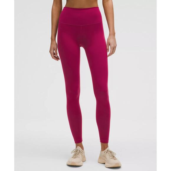 Lululemon Wunder Train High-Rise Tights 💜 Magenta Smoke | Size 4 NWT 28” Inseam - Picture 1 of 7